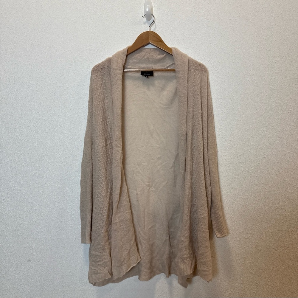 Pas de Calais Women's Cream‎ Open Front Sweater